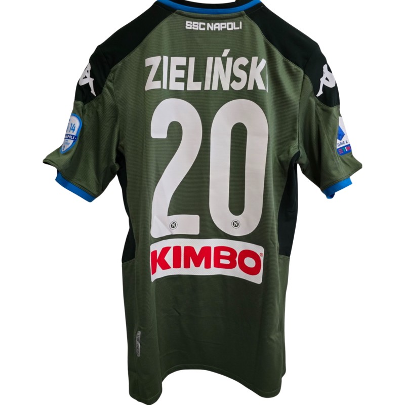 Zieliński's Napoli Issued Shirt, 2019/20 - Special Patch