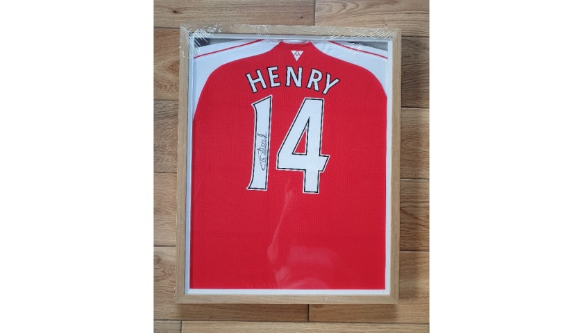 Allstarsignings Thierry Henry signed and framed Arsenal shirt with COA and  proof - Exclusive Thierry Henry supplier : : Home & Kitchen