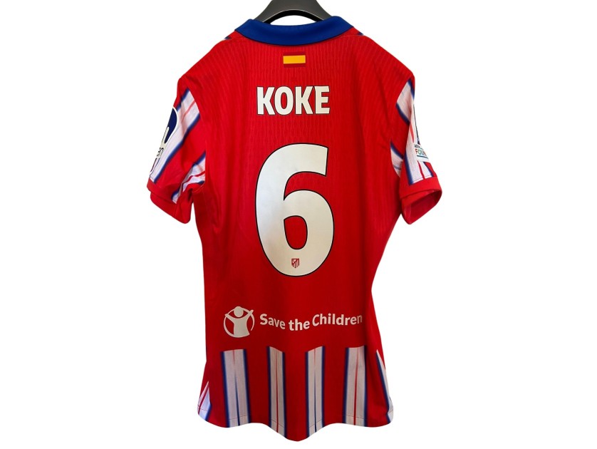 R - Koke's Atletico Madrid Match Shirt, UCL 2024/25