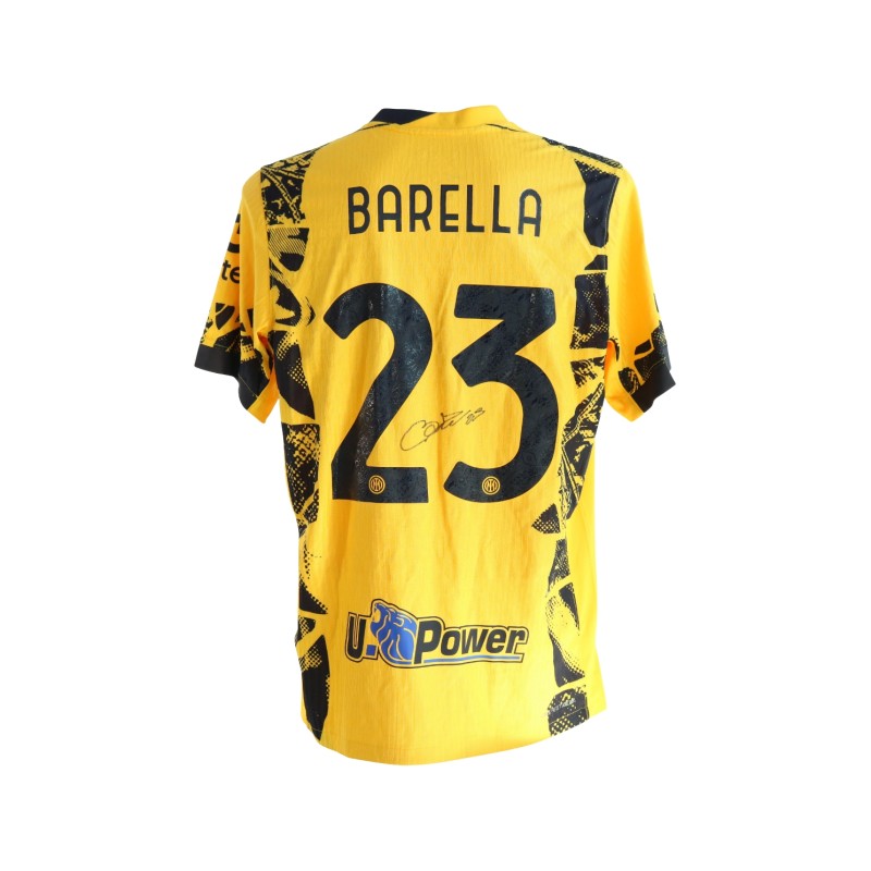 Barella's Official Inter Signed Shirt, 2024/25 