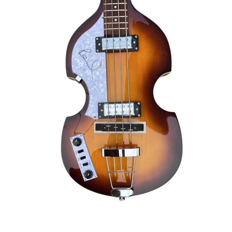 Paul McCartney of the Beatles Signed Hofner Bass