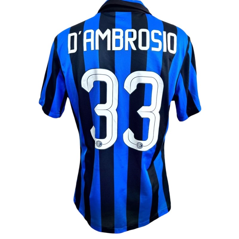 D'ambrosio's Match-Worn Shirt, Inter vs Roma 2015