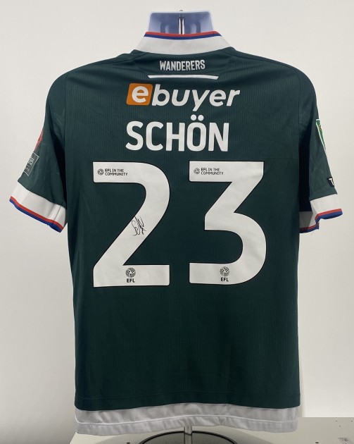 Maglia da trasferta autografata del Bolton Wanderers di Szabolcs Schön, contro l'Arsenal