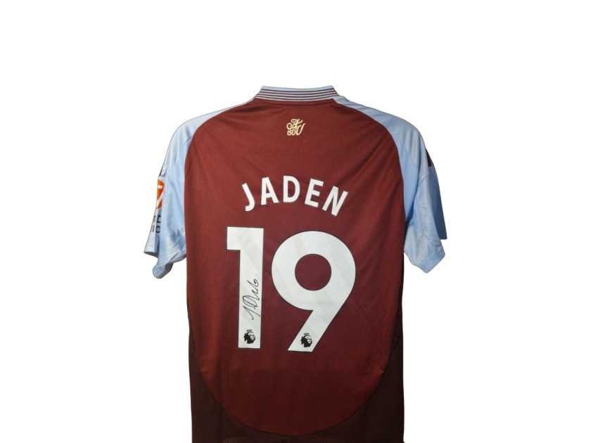 Jaden Philogene Signed Aston Villa 2024-25 Football Shirt