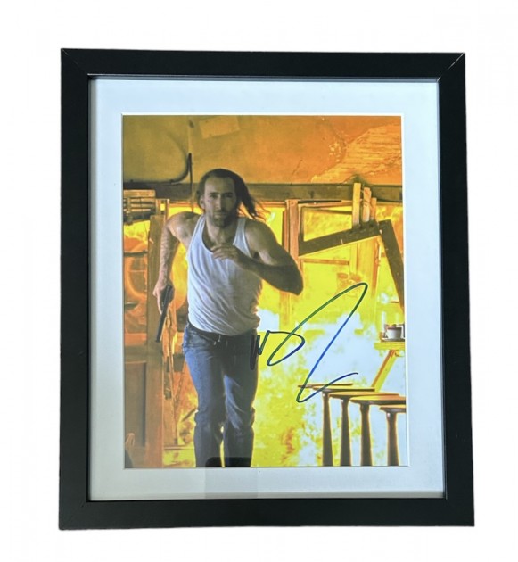 Nicolas Cage Signed and Framed Photograph