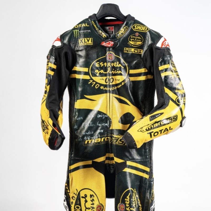 Alex Marquez's Estrella Galicia 110th Anniversary Commemorative Leathers