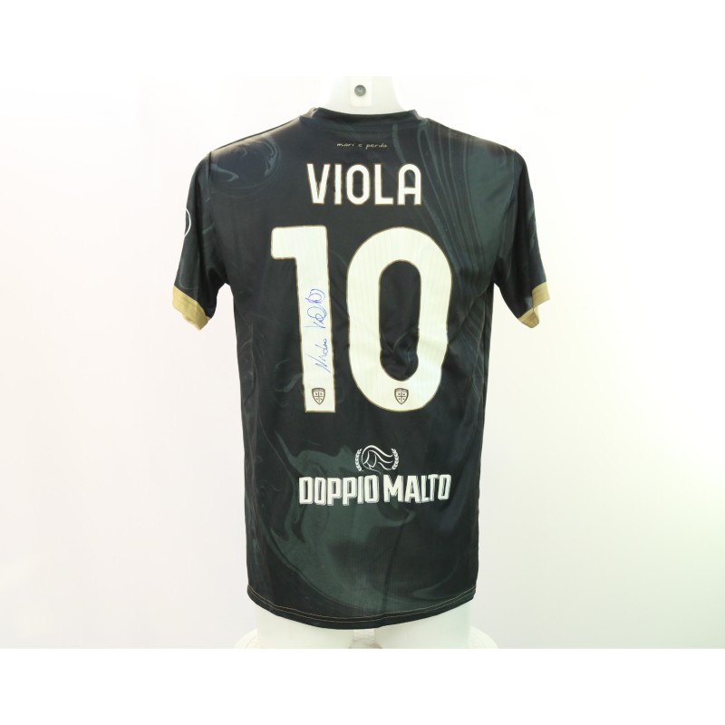 Viola's Signed Unwashed Shirt, Lazio vs Cagliari 2024