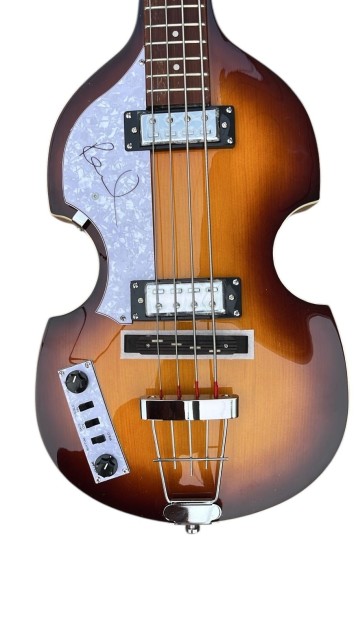 Paul McCartney of the Beatles Signed Hofner Bass