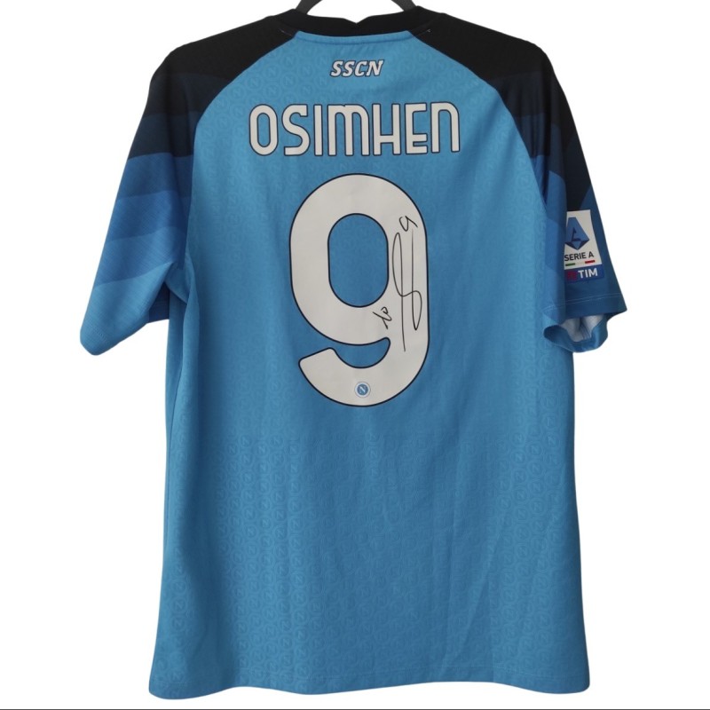 Osimhen's Napoli Signed Match-Issued Shirt, 2022/23