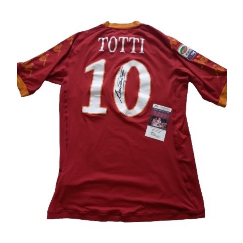 Totti's AS Roma Signed Match-Worn Shirt, 2010/11
