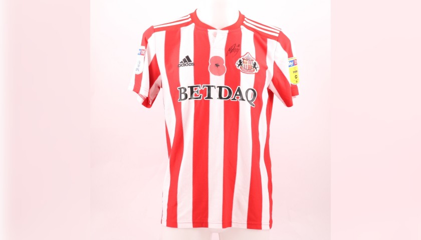 Maja's Sunderland AFC Worn and Signed Poppy Shirt