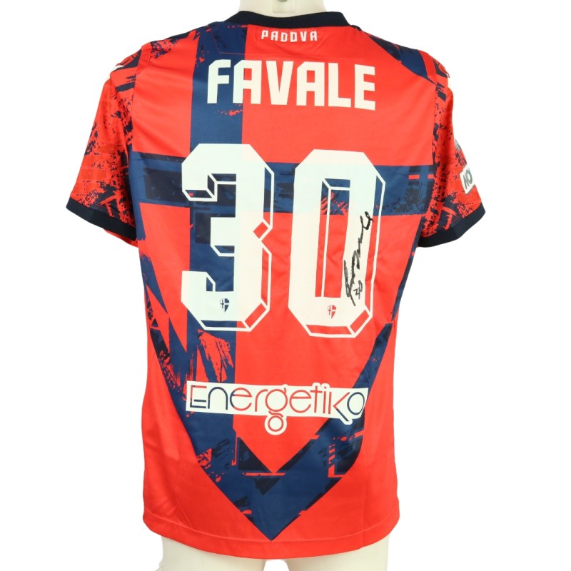 Favale's unwashed Signed Shirt, Pro Patria vs Padova 2024