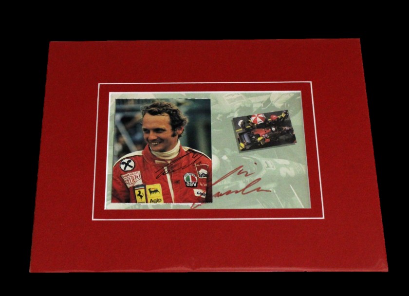 Display signed by Niki Lauda