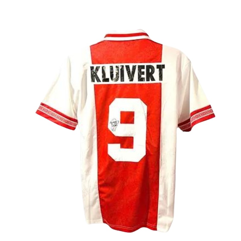 Replica maglia firmata di Patrick Kluivert finale di Champions League 1995/96 dell'Ajax