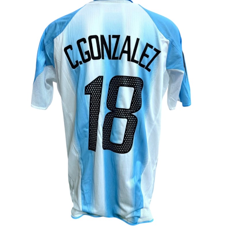 Gonzalez's Argentina Match-Issued Shirt, 2004