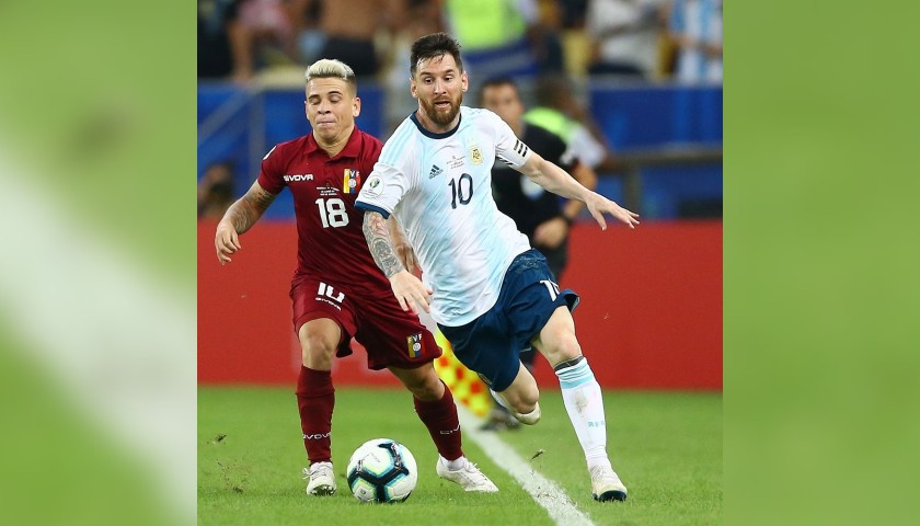 Messi's Signed Match Shirt, Venezuela-Argentina 2019 