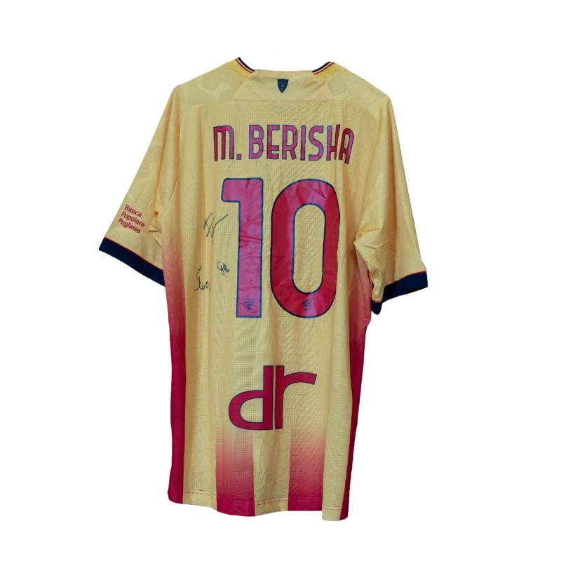 Medon Berisha's Lecce Official Shirt, 2025/26 - Signed
