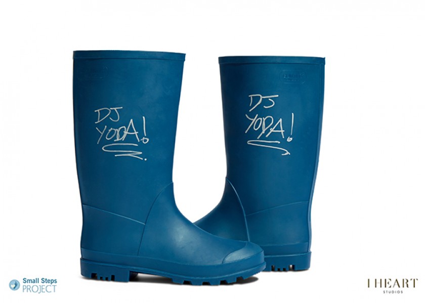 DJ Yoda's Autographed Gum-Tec Boots from his Personal Collection