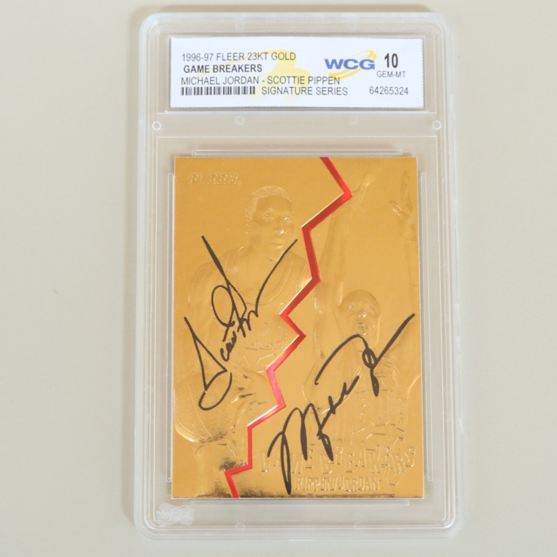Michael Jordan & Scottie Pippen Fleer Signature Series Card, 1996/97
