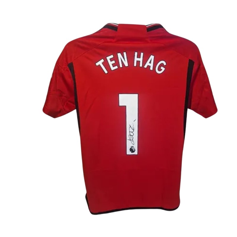 Erik ten Hag's Manchester United 2023/24 Signed and Framed Shirt