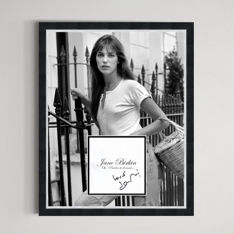 Jane Birkin Signed CD Display
