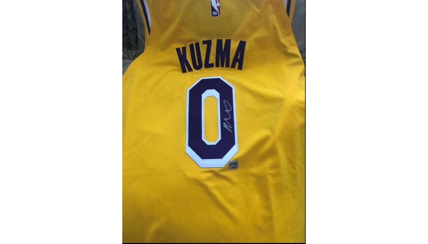 Championship Lakers Jersey Signed by Kyle Kuzma