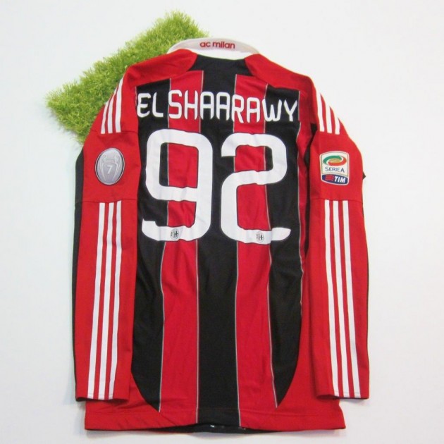 El Sharaawy Milan match worn shirt, Serie A 2012/2013