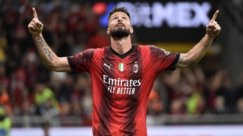 Giroud Official AC Milan Authentic Shirt, 2023/24 