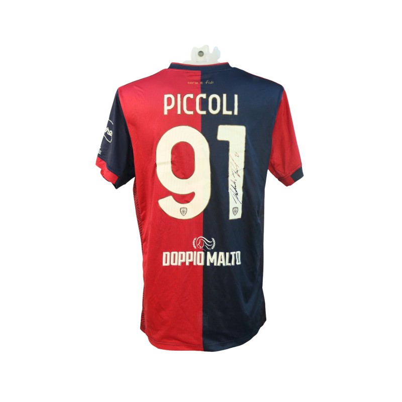 Maglia Piccoli Unwashed, Cagliari vs Torino 2024 - Autografata