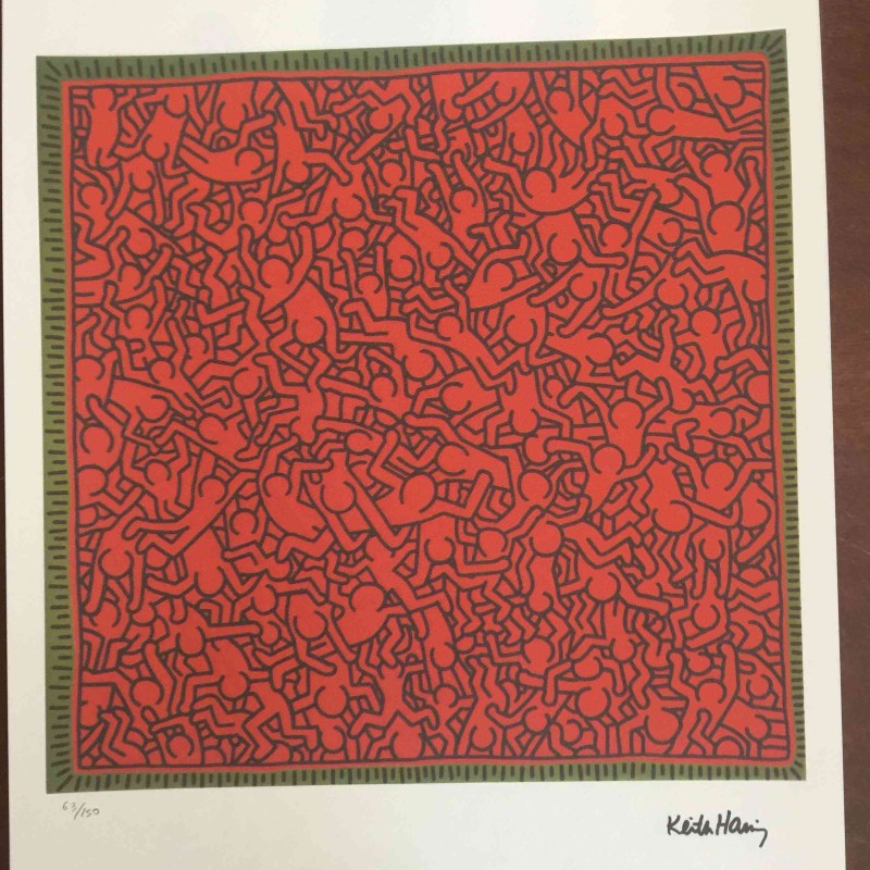 Offset lithography by Keith Haring (after)
