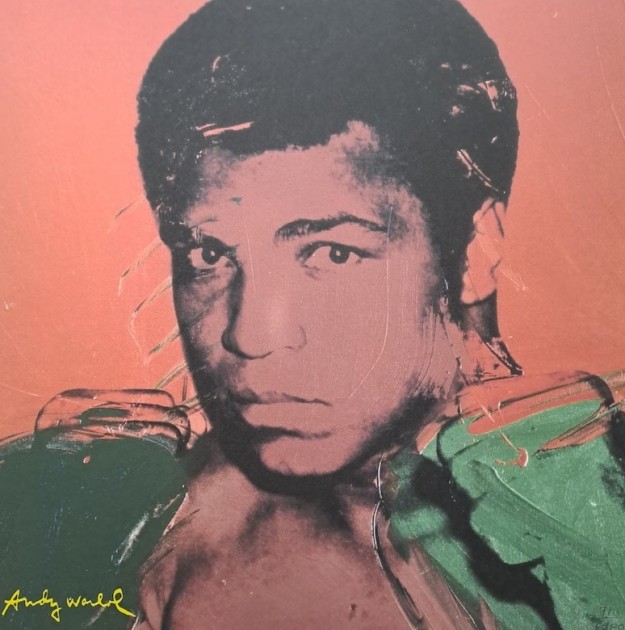 "Muhammad Ali" Lithograph Signed by Andy Warhol