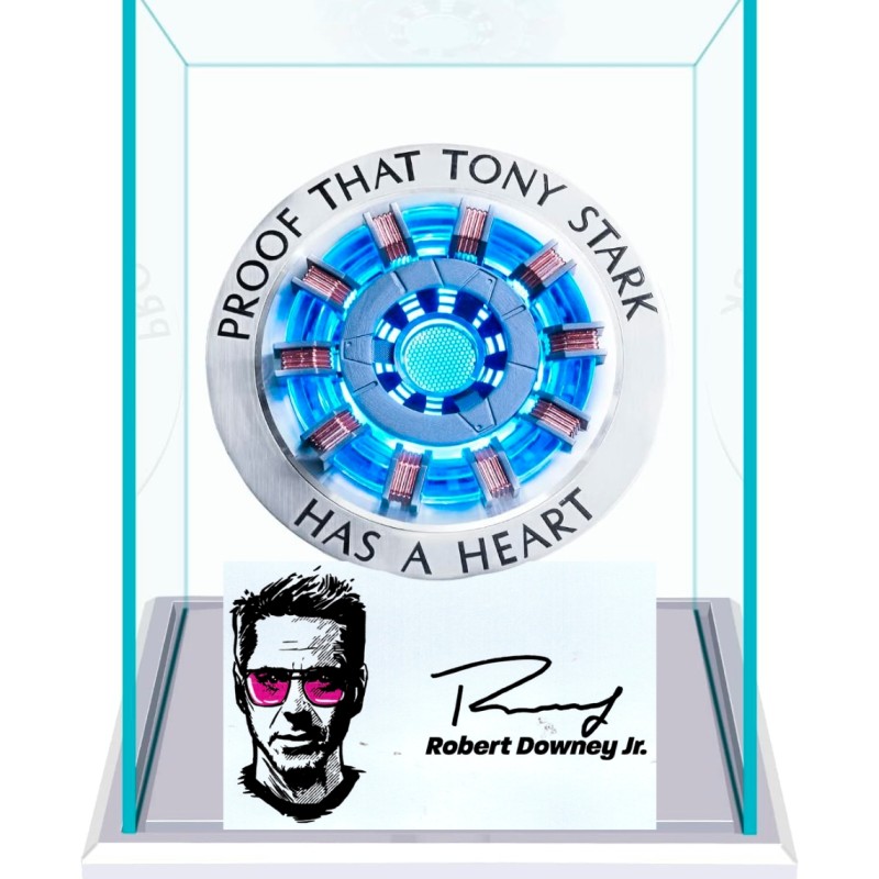 Robert Downey Jr. Signed Iron Man Heart Reactor Display