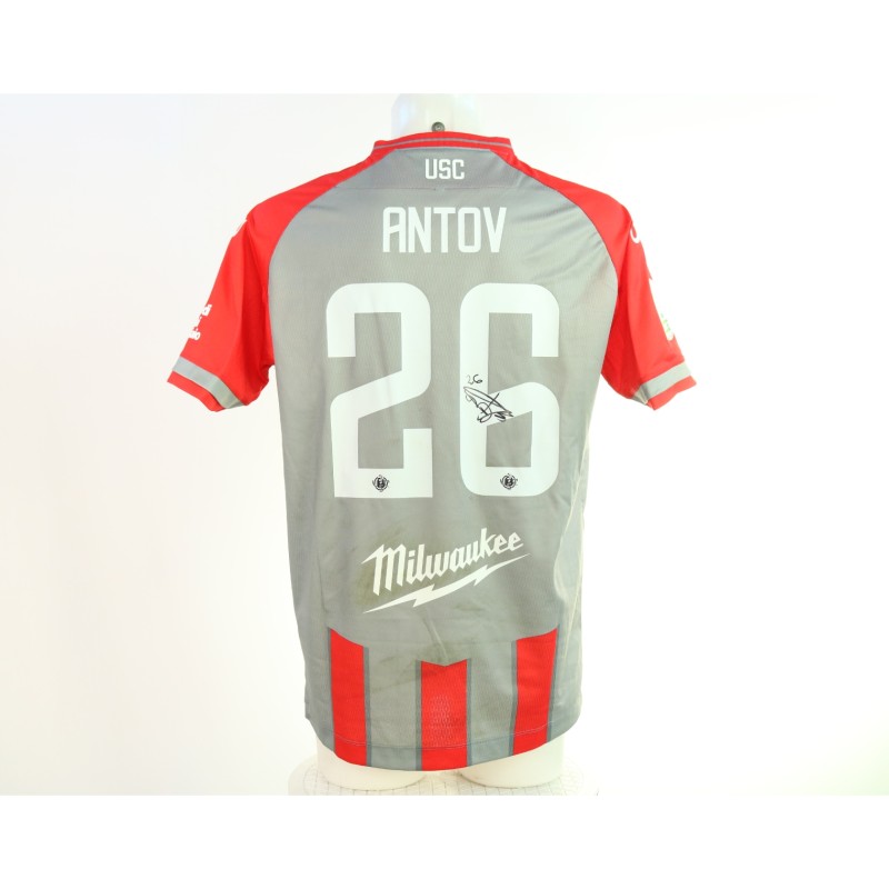 Antov's Signed Unwashed Shirt, Cremonese vs Reggiana 2024