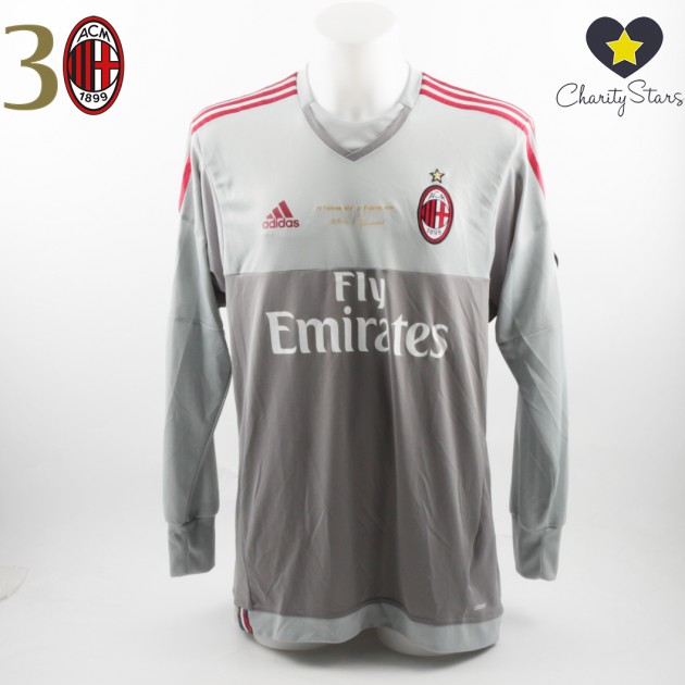 Abbiati issued shirt, Milan-Torino, Berlusconi 30th Anniversary - signed