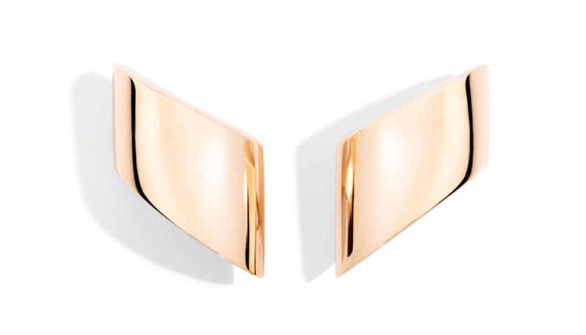 Vague Rose Gold Earrings by Vhernier