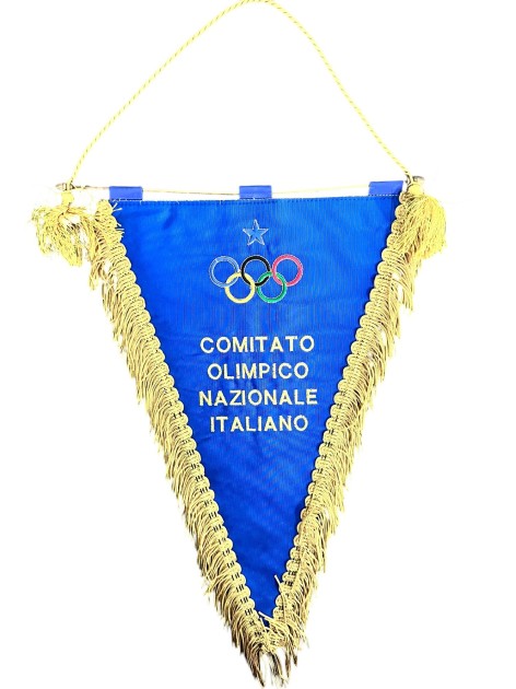 Italian National Olympic Committee's Official Pennant, 1980s