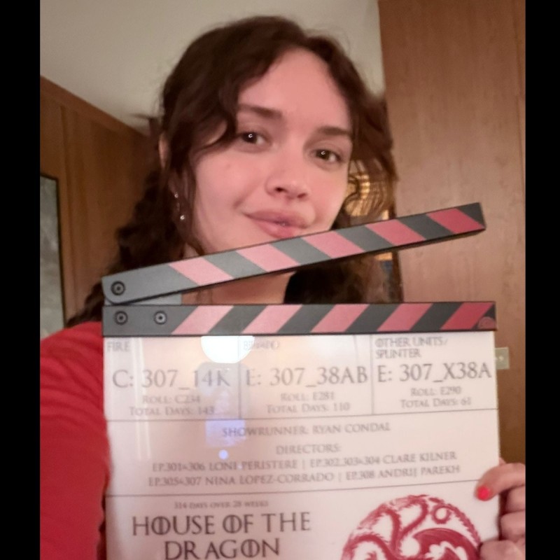 Olivia Cooke's Signed Clapperboard from House of the Dragon