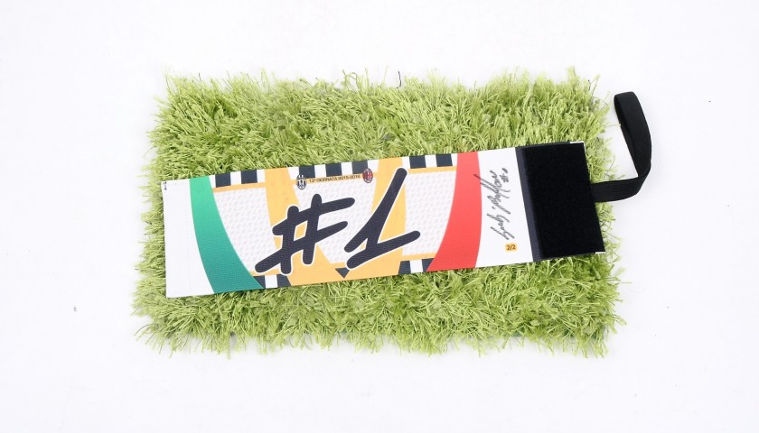 Buffon's Match-Issued Captain Armband, Signed Juventus-Milan 2015/16