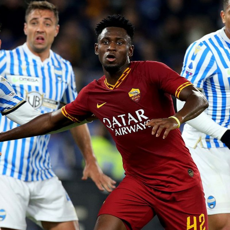Diawara's Worn and Signed Shirt, Roma-SPAL 2019