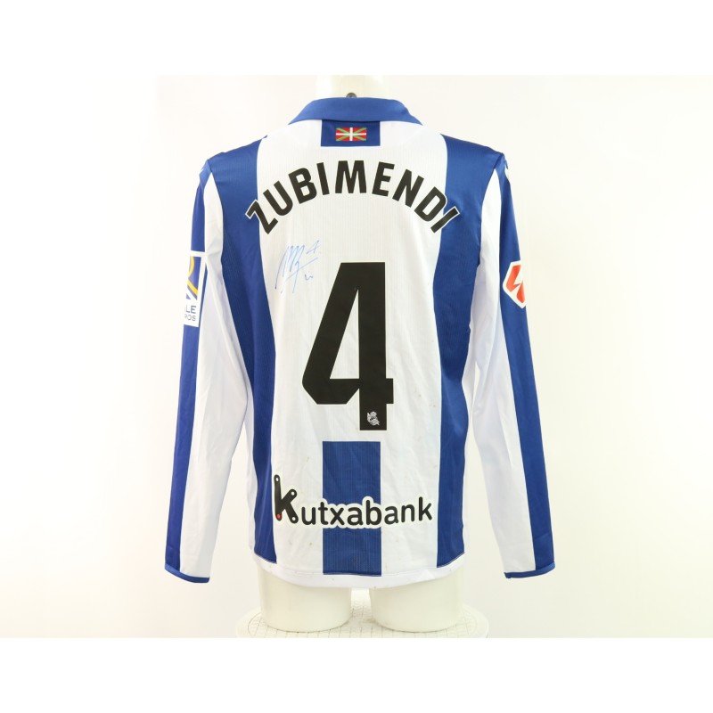 Maglia Zubimendi Real Sociedad vs Espanyol Unwashed, 2025 - Autografata