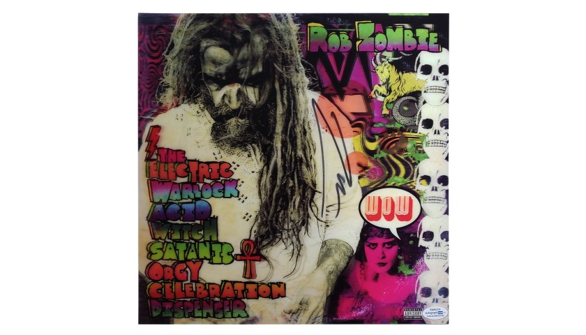 Rob Zombie Hand Signed Rare Album Cover