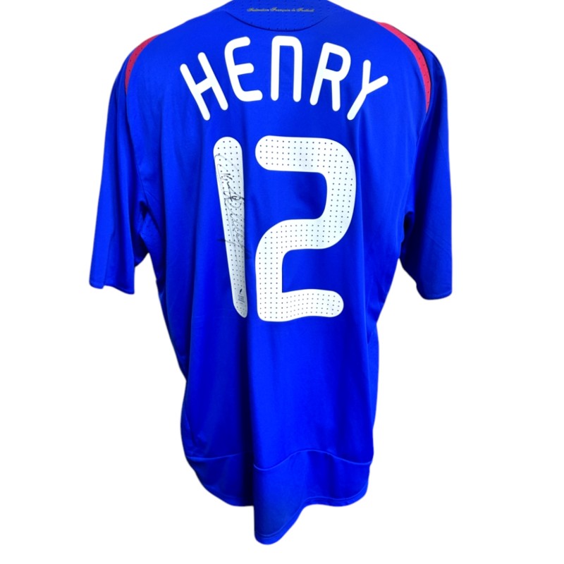 Henry's France Signed Official Shirt, EURO 2008