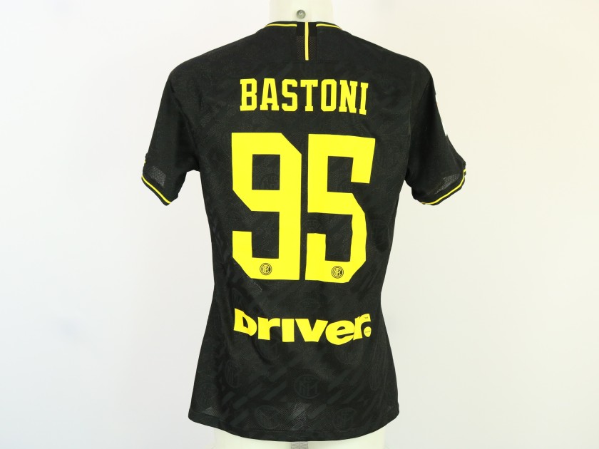 Bastoni's Inter Milan Match-Issued Shirt, Coppa Italia2019/20