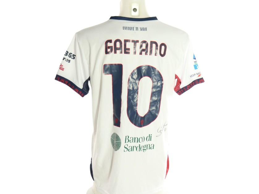 Maglia Gaetano Unwashed Pisa vs Cagliari, 2026 - Autografata