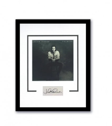 Julian Lennon Signed Photo Display