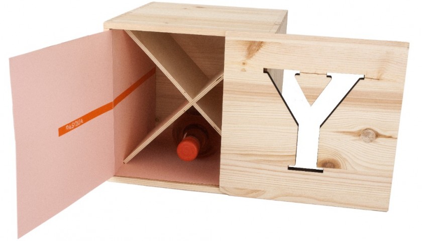 1 Wooden Box of 4 Y by 11 Minutes Rosé Trevenezie igt 