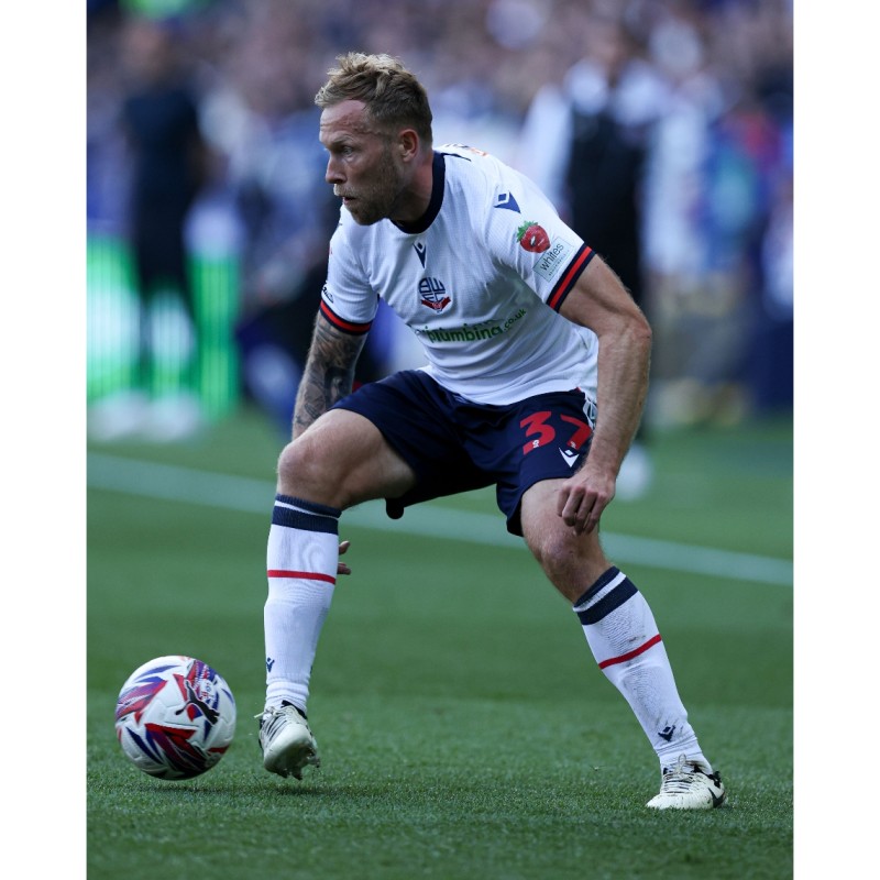 Maglia firmata di Scott Arfield del Bolton Wanderers, contro il Reading