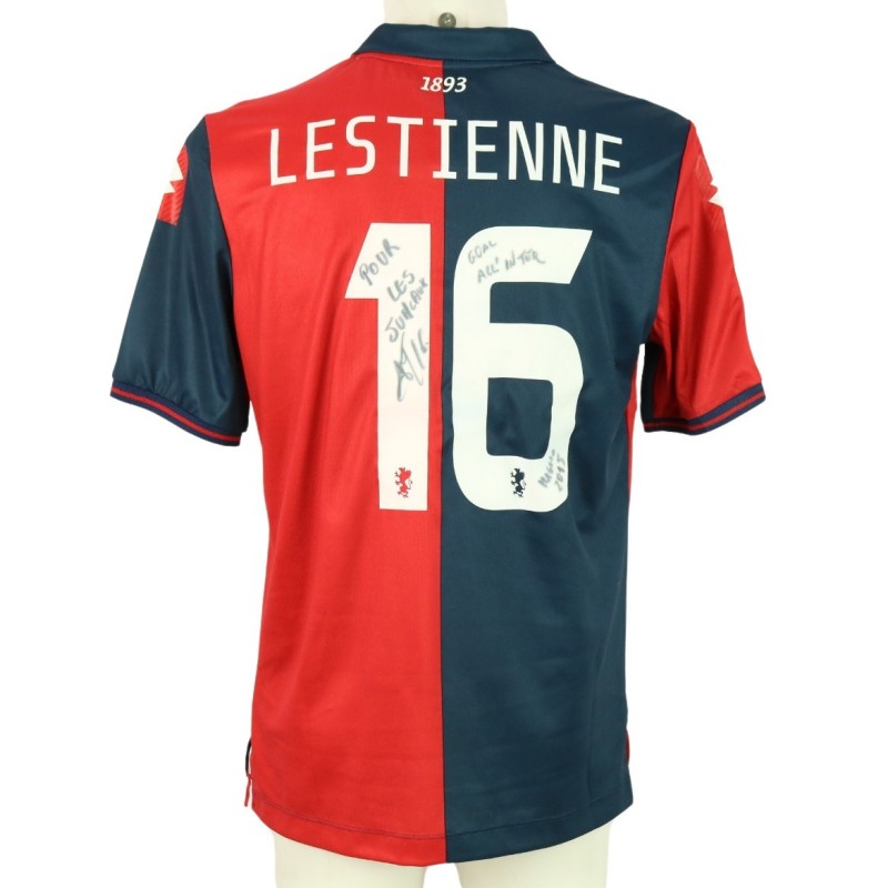 Lestienne's Signed Match Shirt, Genoa vs Inter Milan 2015