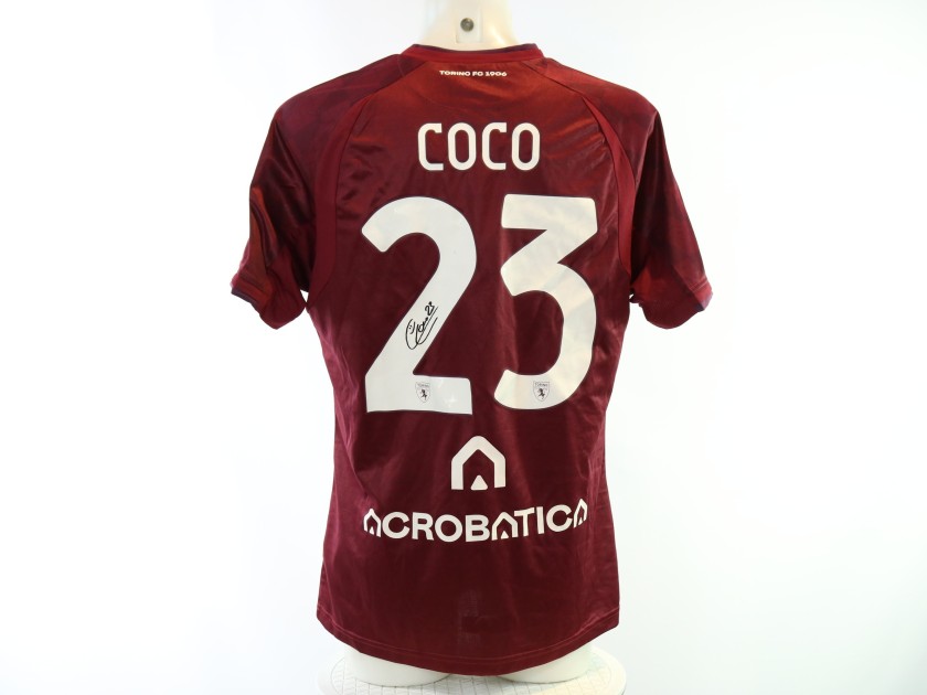 Coco's Torino vs Napoli Signed Unwashed Shirt, 2024