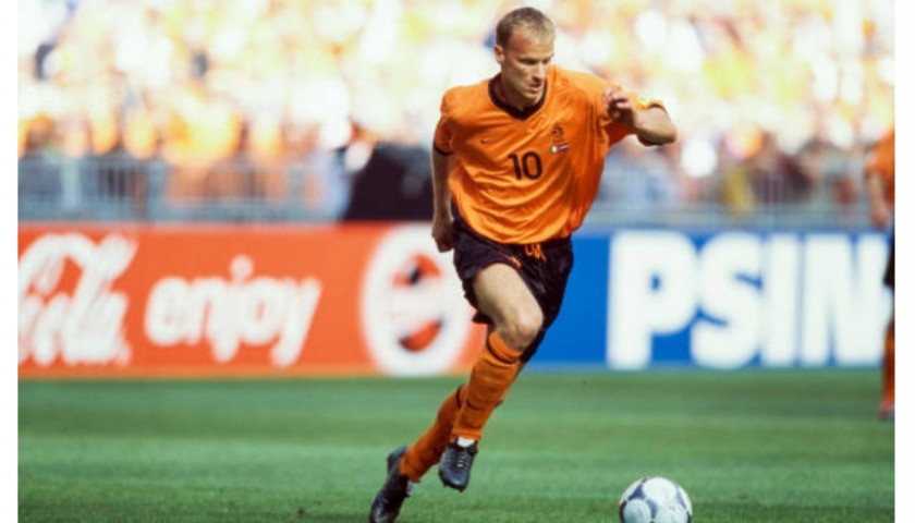 Bergkamp Official Signed Shirt, Italy-Netherlands 2000